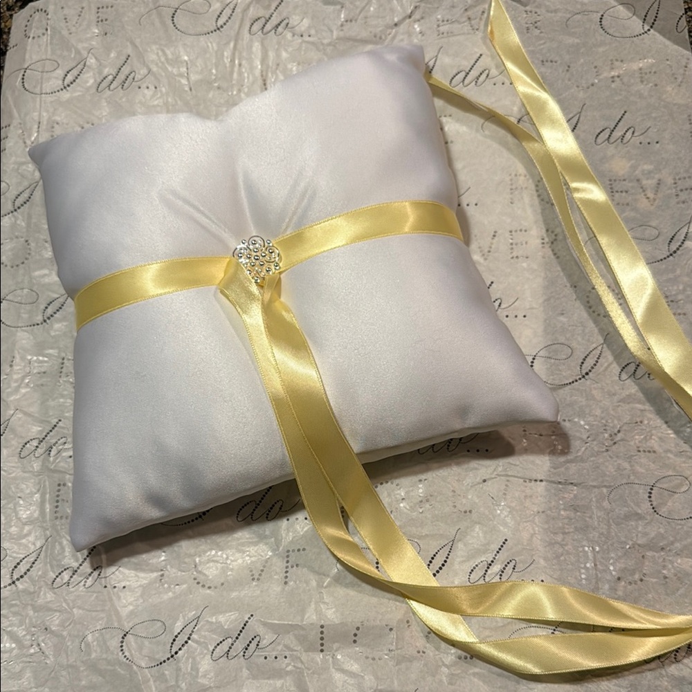 Handmade ring bearer pillow